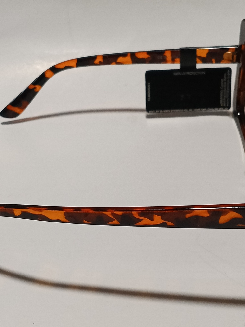 Margaret Josephs Women's Oversized Square Tortoise Shell Sunglasses Brown New - Picture 4 of 6